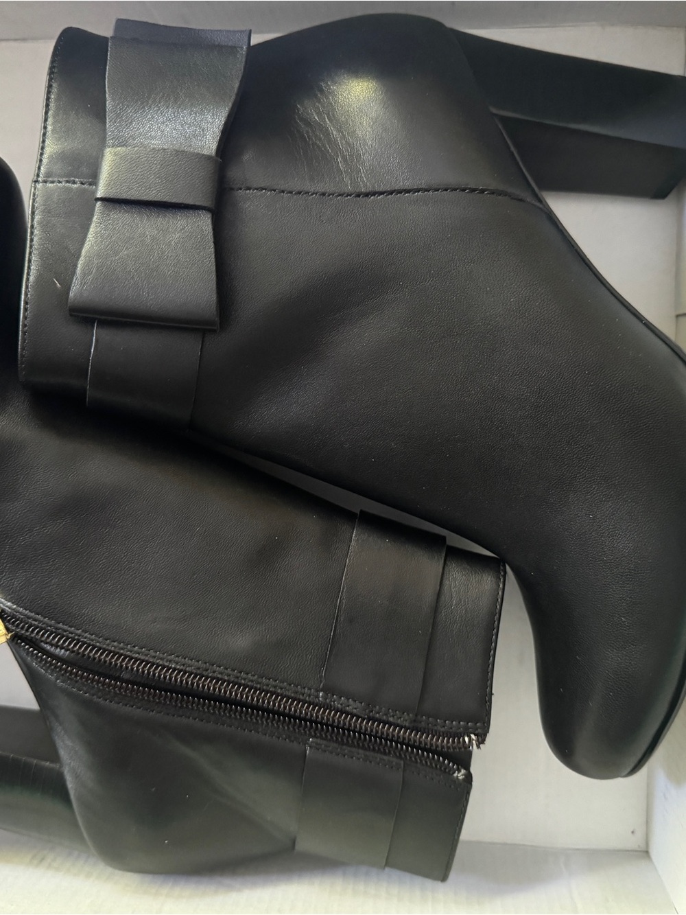 kate spade Black Bow Ankle Boots